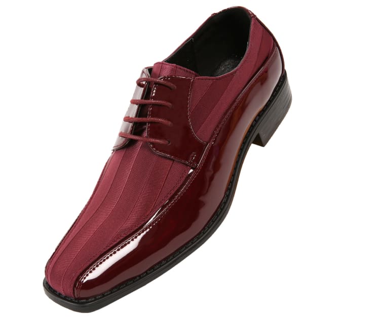 burgundy shoes dress